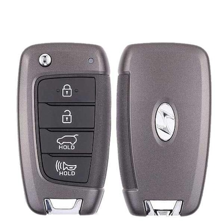 OEM: REF:   2018-2019 Hyundai Kona / 4-Button Flip Key / PN: 95430J9500 / OSLOKA-450T (OS)